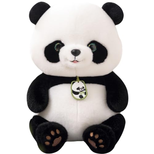 PLLBMXTI Panda Kuscheltier, 27 cm Plüschtier, Cartoon Plüsch Spielzeug,Pandabär Kuscheltier Plüsch, Plüschtier Panda Kuscheltier,für Kinder Jungen Mädchen Dekoration Geschenk von PLLBMXTI