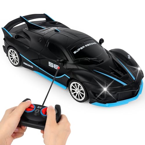 PLLYPE Ferngesteuertes Auto, 2.4 GHz RC Car Auto Spielzeug, Hochgeschwindigkeits RC Auto Spielzeug mit Fernbedienung, Auto Ferngesteuert ab 3 4 5 6 Jahre für Kinder, Jungen, Mädchen von PLLYPE