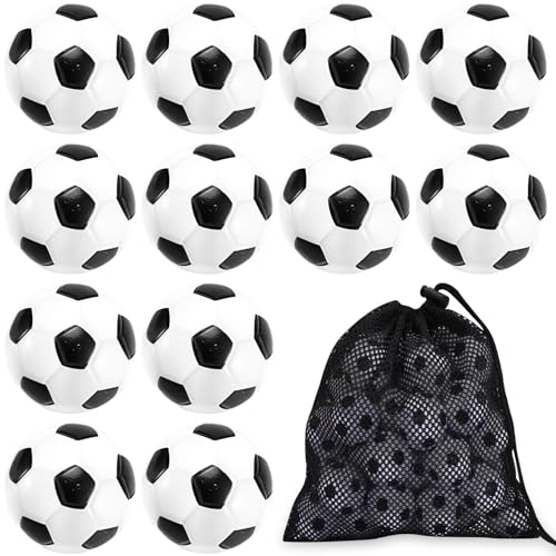 PLMMOUT 12 Stück Mini Fußball Stressball, 6.3CM Mini Sportbälle, Weiche Fussball Klein, Mini Schaumstoffbälle Kinder, Antistressball Stress Bälle für Kinder und Erwachsene Fußball Party PLMMOUT 12 Stück Mini Fußball Stressball, 6.3CM Mini Sportbälle, Weiche Fussball Klein, Mini Schaumstoffbälle Kinder, Antistressball Stress Bälle für Kinder und Erwachsene Fußball Party von PLMMOUT