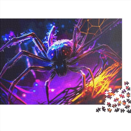 1000 Teile Spinnen-Puzzle, kreative rechteckige Puzzles für Erwachsene und Kinder, große Puzzles für Familien-Lernspiel 1000 Teile (75 x 50 cm) von PLMoney