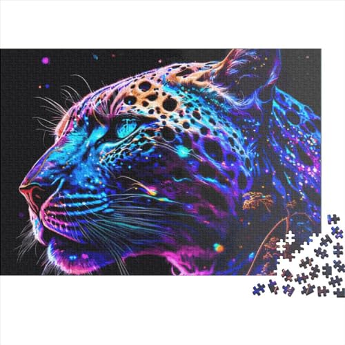 Jaguar-Puzzles für Erwachsene, 1000-teilige Puzzles für Erwachsene, lustiges Dekompressionsspiel aus Holz, 1000 Teile (75 x 50 cm) von PLMoney