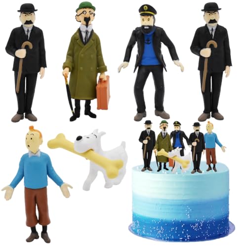6pcs TinTin Mini Figuren Set, Cartoons Kuchen Topper, Cake Topper Figuren Kuchen Dekoration,Geburtstags Party Figuren Set 6pcs TinTin Mini Figuren Set, Cartoons Kuchen Topper, Cake Topper Figuren Kuchen Dekoration,Geburtstags Party Figuren Set von PLNVNVP