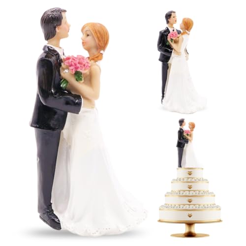 Hochzeit Paar Figur PLNVNVP Wedding Cake Topper Figurine Hochzeitspaar Topper Torte Wedding Kuchen Figur Hochzeitstorte Dekoration Valentinstag Geschenke von PLNVNVP