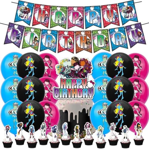 PLNVNVP Monster Geburtstag Party Dekoration,Monster Party Supplies,Banner Ballons Cupcake Toppers, Kinder Part Dekoration PLNVNVP Monster Geburtstag Party Dekoration,Monster Party Supplies,Banner Ballons Cupcake Toppers, Kinder Part Dekoration von PLNVNVP