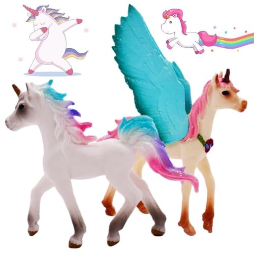 PLNVNVP 2 Stück Miniatur Pegasus-Einhorn-Modell, egasus Einhorn Modell,Deko-Figur für Kinder & Erwachsene, Sammlerstück & Spielzeug, hochwertige Statue für Zuhause PLNVNVP 2 Stück Miniatur Pegasus-Einhorn-Modell, egasus Einhorn Modell,Deko-Figur für Kinder & Erwachsene, Sammlerstück & Spielzeug, hochwertige Statue für Zuhause von PLNVNVP