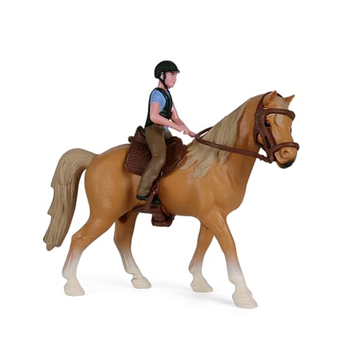 PLNVNVP Pferd Reiter Modell, Realistische Pferdefiguren, Pferd Horse-Clubs Spielset,Tierfigur Sammlung Modell Spielzeug,Pferd mit Reiterin Figur und Sattel,Pferd Kuchendeckel Lernspielzeug für Kinder PLNVNVP Pferd Reiter Modell, Realistische Pferdefiguren, Pferd Horse-Clubs Spielset,Tierfigur Sammlung Modell Spielzeug,Pferd mit Reiterin Figur und Sattel,Pferd Kuchendeckel Lernspielzeug für Kinder von PLNVNVP