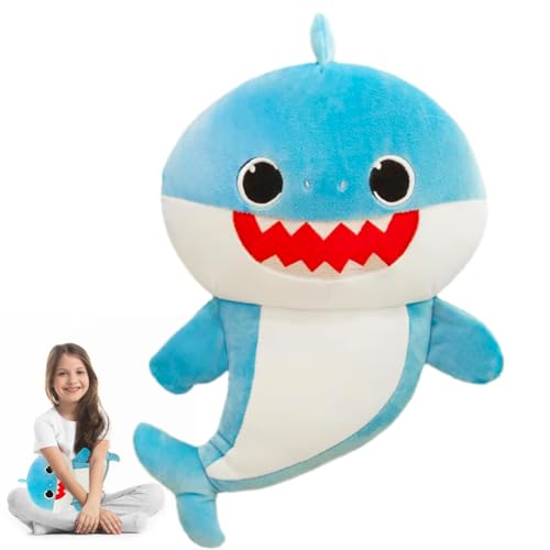 PLNVNVP Shark Plüschtier Kuscheltier,Shark Plüschpuppe Plüschtier,Shark Plush Toys,Shark Doll,Cartoon Kinderpuppe Kuscheltier-30cm von PLNVNVP