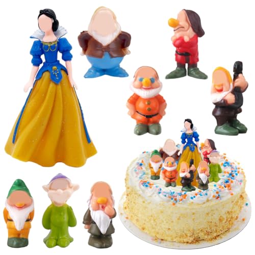 Prinzessin Party Figuren PLNVNVP Party Cake Decorations Prinzessines Cake Toppers Prinzessin und Sieben Zwerge für Kindergeburtstag Party Dekoration,8Pcs Prinzessin Party Figuren PLNVNVP Party Cake Decorations Prinzessines Cake Toppers Prinzessin und Sieben Zwerge für Kindergeburtstag Party Dekoration,8Pcs von PLNVNVP