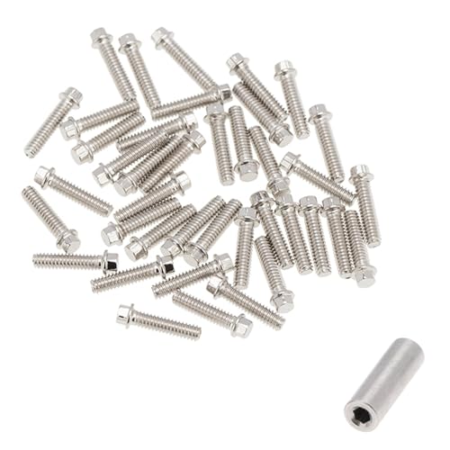 PLOQAZEH Für Axial Für SCX10 90046 Für AXI03007 Für Traxxas Für TRX4 100 Stücke 1,9 2,2 Felge Für Imperial M2 Schraube Dekoration Für 1/10 RC Crawler RC Autoteile von PLOQAZEH