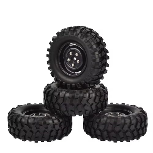 Für Axial Für SCX10 Für D90 Für Tamiya Für CC01 1:10 RC Für Rock Crawler Auto 4 Stücke 96mm 1,9 Zoll Gummireifen/Reifen Und Felgen RC Buggy Reifen von PLOQAZEH