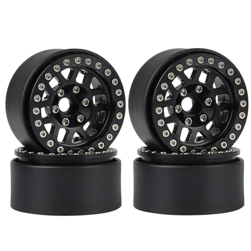 Für Axial Für SCX10 Für Traxxas Für TRX4 Für D90 Für Gen8 Für VS4-10 1/10 RC 4 Stücke Metall 1,9 "Beadlock Rad Felge Rad Hub RC Autoteile(B) von PLOQAZEH