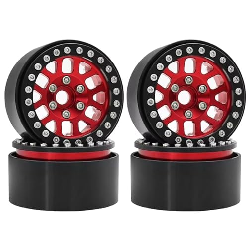 Für Axial Für SCX10 Für Traxxas Für TRX4 Für D90 Für Gen8 Für VS4-10 1/10 RC 4 Stücke Metall 1,9 "Beadlock Rad Felge Rad Hub RC Autoteile(E) von PLOQAZEH
