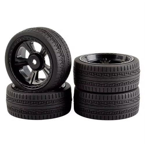Für Tamiya Für TT01 02 Für XV01 Für TA06 Für PTG-2 HPI Für WR8 Für Kyosho Für HSP Für 1/10 64mm RC Reifen Auf Road Touring Drift Auto Reifen Rad RC Buggy Reifen(Black,C) von PLOQAZEH