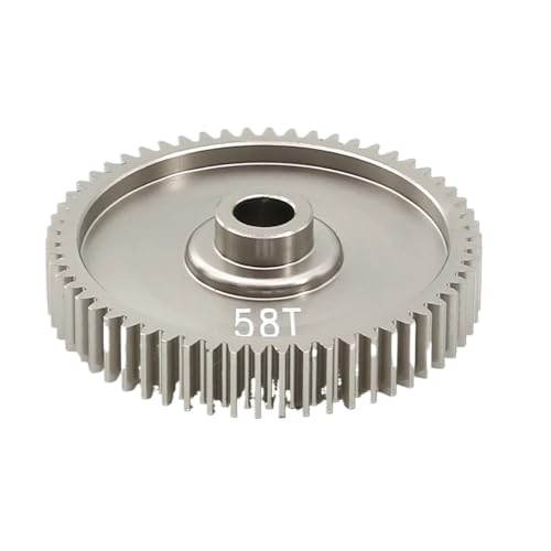 Für Tamiya Für TT01 Für TT-01 1/10 RC Auto 55T 58T 61T High Speed ​​Spur Getriebe 51004 53665 Upgrade Teile Geändert Zubehör RC Autoteile(58T) von PLOQAZEH