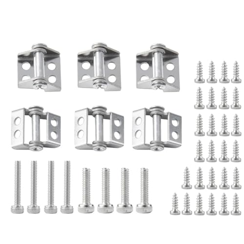 Für Tamiya R620 1/14 6 Stücke Metall Anhänger Cargo Box Scharnier RC Traktor LKW Auto Upgrade Teile Zubehör Ersatz DIY Teile RC Autoteile Für Tamiya R620 1/14 6 Stücke Metall Anhänger Cargo Box Scharnier RC Traktor LKW Auto Upgrade Teile Zubehör Ersatz DIY Teile RC Autoteile von PLOQAZEH