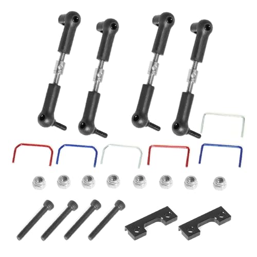 Für Traxxas 1/16 Für Slash Für E-Revo RC Auto Vorne Und Hinten Breite Sway Bar Anti Roll Bar Kit Upgrade Teile Geändert Zubehör RC Autoteile von PLOQAZEH