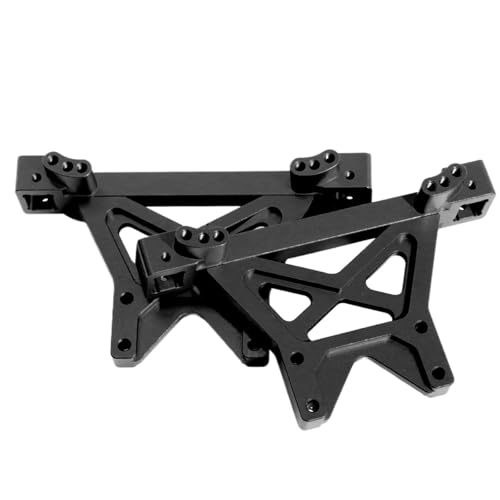 Für Traxxas Für E-Maxx T-Maxx 5334 4945 5132 1/10 Metall Achse Träger Suspension Arm Shock Tower RC Auto Upgrade Teile Zubehör RC Autoteile(Black) von PLOQAZEH