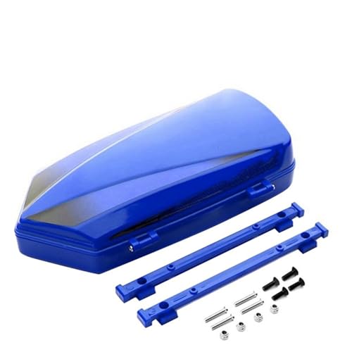 Für Traxxas Für TRX4 Für TRX6 Für Axial Für SCX10 III 90046 Für AXI03007 Für 1/10 RC Crawler Teile Dach Stamm Gepäck Box Mit Befestigungs Schienen RC Autoteile(Blue) von PLOQAZEH