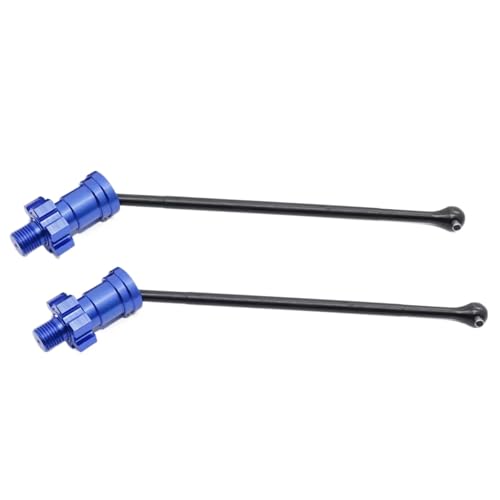 Für Traxxas Für X-Maxx XMAXX 6S 8S 1/5 2/4 Stücke Metall Vorne Und Hinten Antriebswelle CVD Für Monster Truck RC Auto Upgrades Teile Zubehör RC Autoteile(Blue,2pcs) von PLOQAZEH