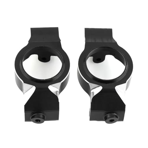 Für Traxxas Für X-Maxx Xmaxx 6S 8S 1/5 2 Stücke Metall Front Caster Block C-Hubs RC Für Monster Truck Upgrade Teile Ersatz Teile RC Autoteile(Black) von PLOQAZEH