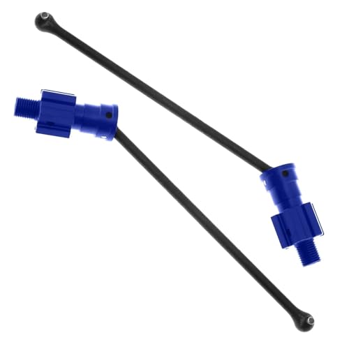 Für Traxxas Für XRT 2 Stück Metall 10 Mm Verlängerte Antriebswelle CVD Antriebswelle Mit Keilwellenrad Sechskant Für 1/6 RC Auto Upgrade Teile Zubehör RC Autoteile(Blue) von PLOQAZEH