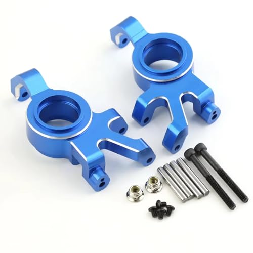 Für Traxxas X-Maxx 6S 8S RC 1/5 Für Monster Truck Upgrade Teile Zubehör RC Auto Metall Front Lenkung Block RC Autoteile(Blue) von PLOQAZEH