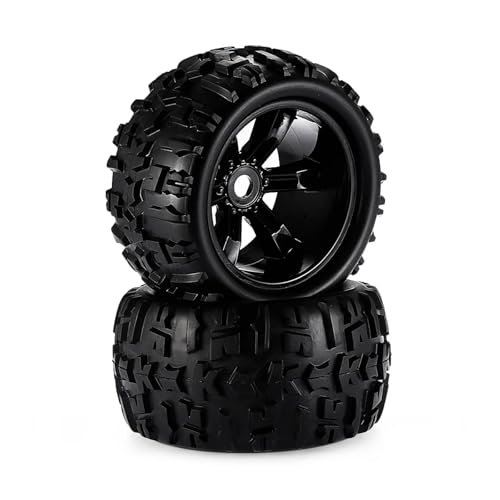 Für Truggy, Für HSP, Für Traxxas, Für Wltoys, Für 1/8 RC Für Monster Truck, Räder, Reifen, Gummi, 170 MM, 155 MM, 150 MM, 120 MM, 17 Mm Sechskantnabe, 2 Stück RC Buggy Reifen(8477) von PLOQAZEH