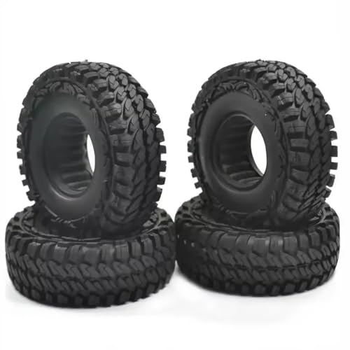 PLOQAZEH Für 1/10 1,9 "RC Crawler Truck Räder Reifen Kunststoff Felgen 115MM Reifen Reifen RC Für Rock Car Ersatz Zubehör RC Buggy Reifen von PLOQAZEH
