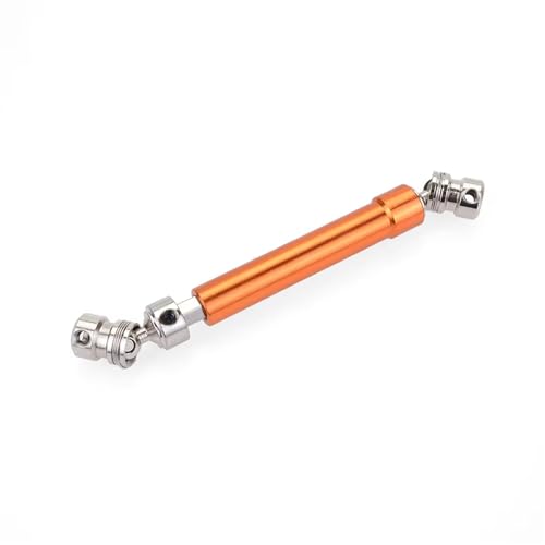 Für 1/10 Für Rock Crawler LKW Für Up Zubehör Rc Crawler Zugriffs Metall Für Universal Angetrieben Dogbone 110 MM Antriebswelle Für RC Auto RC Autoteile(Orange) von PLOQAZEH