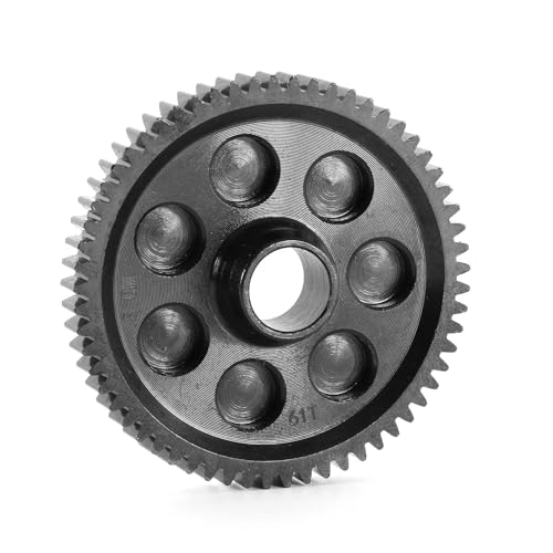 PLOQAZEH Für Arrma 1/10 Für Gorgon Für Monster Truck 4x2 RC -Auto -Stahl Metall M0.8 61T Spur Gear Hauptgetriebe ARA311100 Upgrade -Teile Zubehör RC Autoteile von PLOQAZEH
