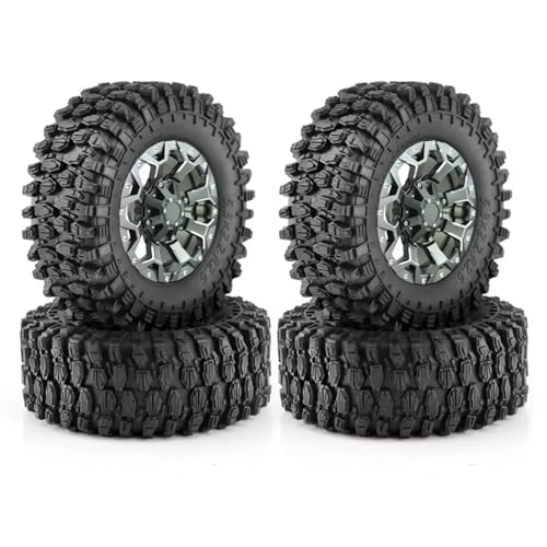 PLOQAZEH Für Axial, Für SCX10, Für Wraith, Für RR10, Für Capra, Für TRXS, Für TRX4, 4 Stück, 135 Mm, 2,6 Zoll, Beadlock-Felgengummisatz, 1/8 1/10 RC Crawler Car RC Buggy Reifen PLOQAZEH Für Axial, Für SCX10, Für Wraith, Für RR10, Für Capra, Für TRXS, Für TRX4, 4 Stück, 135 Mm, 2,6 Zoll, Beadlock-Felgengummisatz, 1/8 1/10 RC Crawler Car RC Buggy Reifen von PLOQAZEH