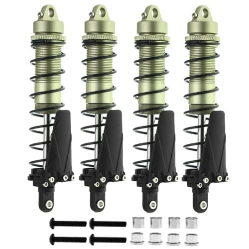 Für Axial Für SCX10 AXI03007 RBX10 D90 Für TRX4 1/10 4 Stücke Metall 120Mm Stoßdämpfer Öl Dämpfer RC Crawler Auto Upgrade Teile Zubehör RC Autoteile(Green) von PLOQAZEH