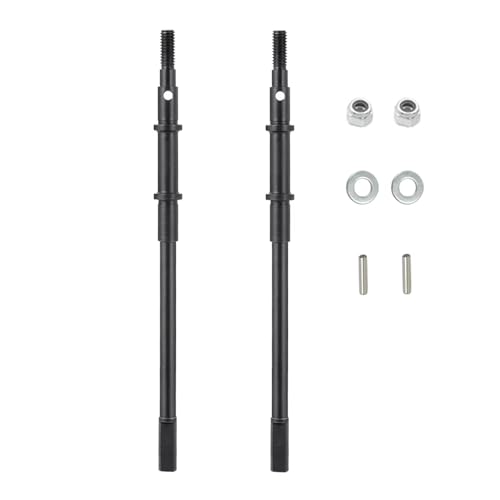 PLOQAZEH Für Axial Für SCX10-II 90046 90047 Für Wrangler Heavy Duty Achse Vorne Hinten Joint CVD Antriebswelle Dogbone Für RC 1/10 RC Autoteile(2PCS Rear) von PLOQAZEH