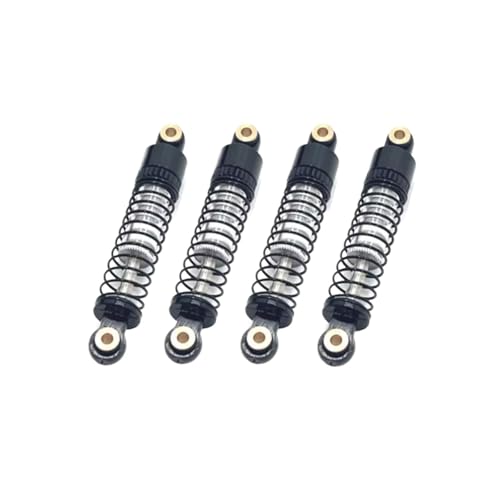 PLOQAZEH Für FMS Für FCX24 1/24 Metall Öl Stoßdämpfer Dämpfer RC Crawler Auto Upgrade Teile Ersatz Zubehör Ersatz Teile RC Autoteile(Black) von PLOQAZEH