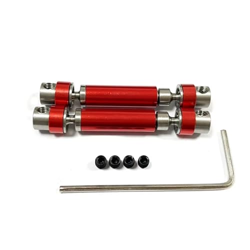 PLOQAZEH Für FMS Für FCX24 Metall Antriebswelle CVD Für 1/24 RC Crawler Auto Upgrades Teile Zubehör Rot RC Autoteile von PLOQAZEH