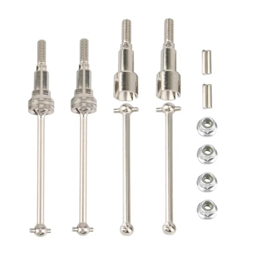PLOQAZEH Für HAIBOXING Für HBX 16889 16889A 16890 16890A Für SG1601 Für SG1602 Für M16015 Vorne Hinten Antriebswelle Antriebswelle 1/16 RC Auto Teile RC Autoteile(Silver) von PLOQAZEH