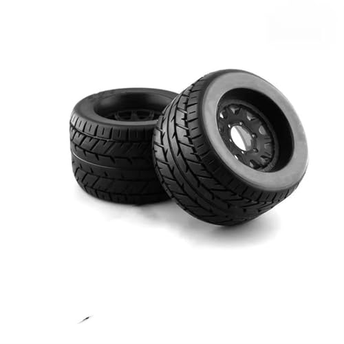 PLOQAZEH Für HPI Für Redcat Für Rovan Für Savage 2PCS 165MM Für Monster Truck Räder Felge Reifen Set 12 14 17mm Hub Hex Für 1/8 Off-Road RC Auto RC Buggy Reifen(P1) von PLOQAZEH