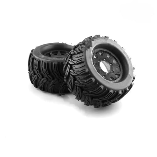 PLOQAZEH Für HPI Für Redcat Für Rovan Für Savage 2PCS 165MM Für Monster Truck Räder Felge Reifen Set 12 14 17mm Hub Hex Für 1/8 Off-Road RC Auto RC Buggy Reifen(P2) von PLOQAZEH