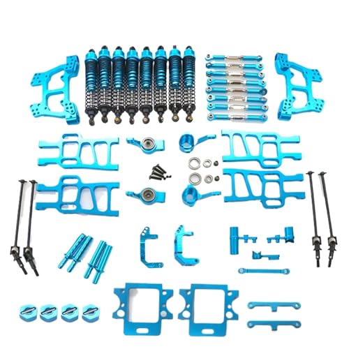 PLOQAZEH Für HSP 94111 94108 94110 Für 1:10 RC Crawler Auto Für Monster Full Set Upgrade Teile RC Autoteile(Blue) von PLOQAZEH