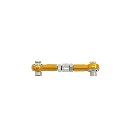 Für HSP 94111 94188 RC Auto Upgrade CNC Gefräste Aluminium Legierung Stee Rod RC Linkage Servo Rod Ersatz Zubehör RC Autoteile(Gold,B) von PLOQAZEH