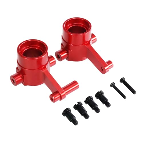 PLOQAZEH Für Huang BO HZ ZP1001 ZP1002 ZP1003 ZP1004 ZP1006 ZP1007 ZP1008 ZP1009/10 1/10 RC Auto Upgrade Metall Lenkung Tasse Teile Zubehör RC Autoteile(Red) von PLOQAZEH