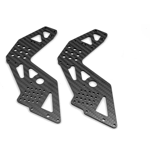 PLOQAZEH Für Losi Für LMT 4WD Starrachse Für Monster Truck 1/8 Carbon Fiber Vorne Hinten Für Universal Schutz Platte RC Auto Upgrade Teile Zubehör RC Autoteile von PLOQAZEH