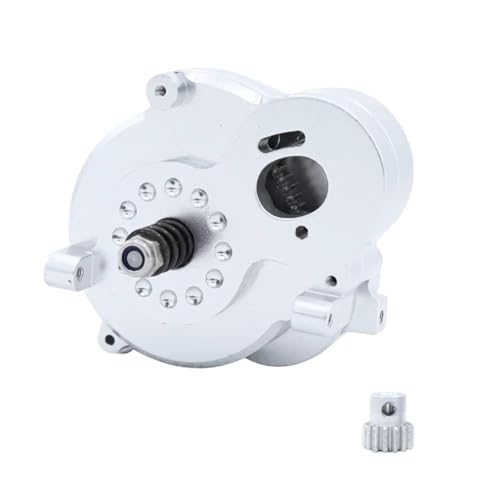 PLOQAZEH Für MN 128 MN86 MN86S MN86K MN86KS Für MN G500 1/12 Metall Motor Getriebe Getriebe Mit Stahl Getriebe RC Auto Upgrade Teile RC Autoteile(Silver) von PLOQAZEH