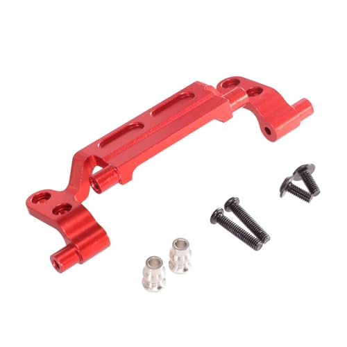 PLOQAZEH Für MN78 LC79 Für MN168 1/12 Metall Verbesserte Zugstangenhalterung Zugstange Für Sitz RC Automotive Teile Modifiziertes Zubehör Ersatz DIY Teile RC Autoteile(Red) von PLOQAZEH