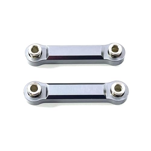 PLOQAZEH Für Mjx Für Hyper Go 1/14 14301 14302 Metall Spurstange Seering Verknüpfung Fernbedienung Auto Geändert Zubehör Verbesserte Teile RC Autoteile(Grey) von PLOQAZEH