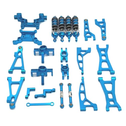 Für Mjx Für Hyper Go 16207 16208 16209 16210 H16 Upgrade Teile Metall Gefährdete Teile Set Für Rc Auto Aluminium Zubehör RC Autoteile(Blue) von PLOQAZEH