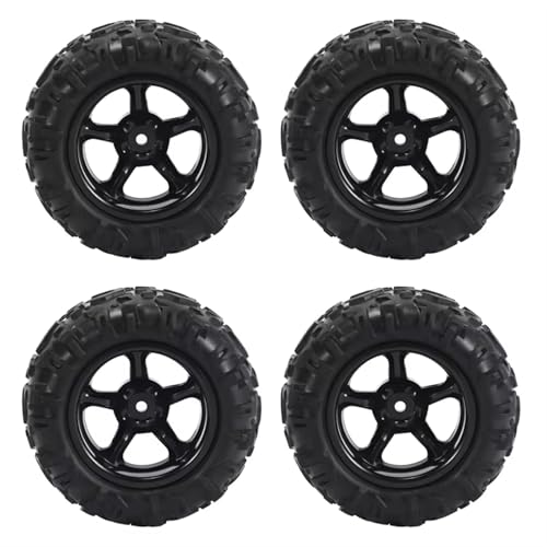 PLOQAZEH Für PX 9300-21 9300 9302 4PCS Gummi Reifen RC Für Rennwagen Reifen 1/18 Skala Auf Straße Felge Für RC Auto RC Buggy Reifen von PLOQAZEH