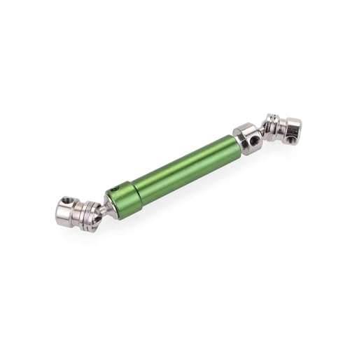 PLOQAZEH Für RC Auto 1/10 Für Rock Crawler Truck Hop Für Up Zubehör Rc Crawler Zugriffs Metall Angetrieben Dogbone 100 MM Antriebswelle RC Autoteile(Green) von PLOQAZEH
