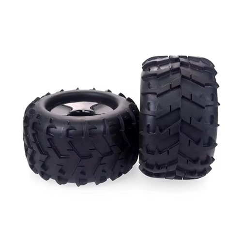 PLOQAZEH Für Redcat Für Rovan Für HPI Für Savage Auto Hub Und Reifen Teile 2PCS Für ZD Für Racing Zubehör 1/8 Für Monster Truck Räder Reifen RC Buggy Reifen von PLOQAZEH