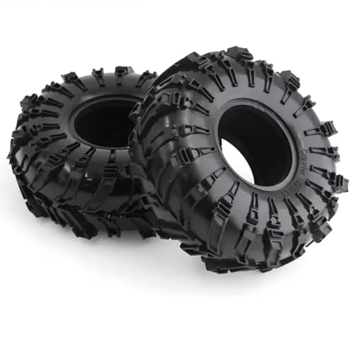 PLOQAZEH Für Rock Für Buggy 1/10 Für Axial Für SCX10 90046 Für TRX4 2/4Pcs 2,2 Zoll Gummireifen Radreifen RC Crawler Auto Upgrade Teile RC Buggy Reifen(2 pcs) von PLOQAZEH